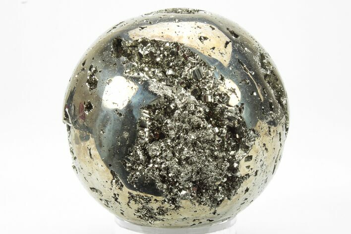 Polished Pyrite Sphere - Peru #228382